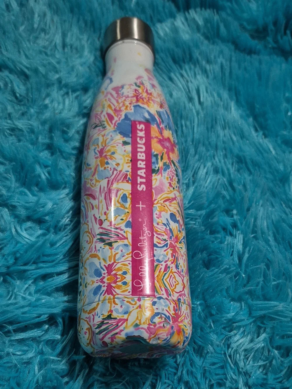 Lilly Pulitzer x Starbucks Pink Floral Insulated Bottle